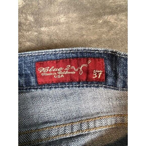 Blue 2 Jeans Women's 31 Blue Medium Wash Boot Cut Jeans - Picture 2 of 4